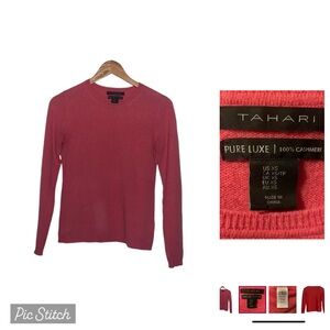Tahari 100% Cashmere sweater size XS